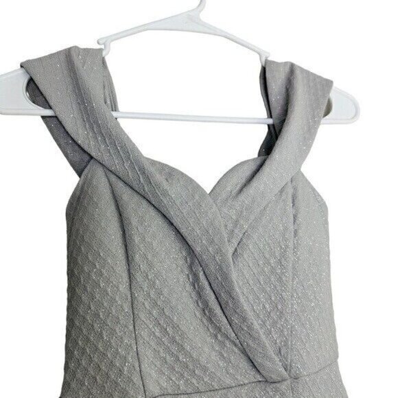 Speechless sparkle Gray bodycon dress juniors size 3 - Picture 3 of 11